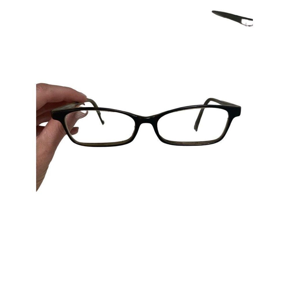 See Glasses Eyeglasses Frames Black Brown Rectangle 152